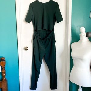 Shades of Grey by Micah Cohen Green Jumpsuit S